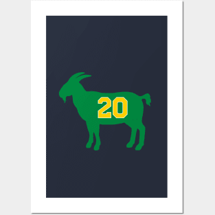 Gary Payton Seattle Goat Qiangy Posters and Art